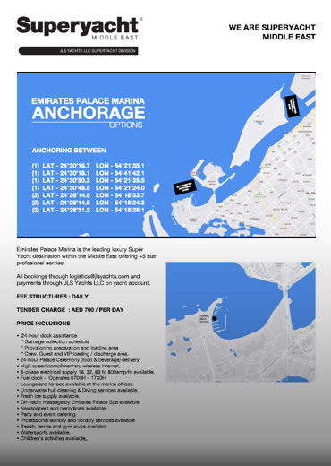 Anchorage Options Emirates Palace